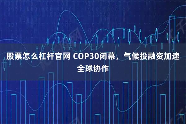 股票怎么杠杆官网 COP30闭幕，气候投融资加速全球协作