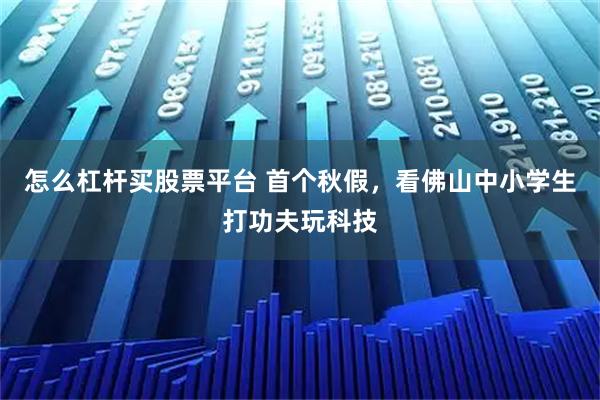 怎么杠杆买股票平台 首个秋假，看佛山中小学生打功夫玩科技